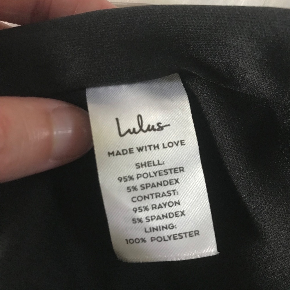 Lulu's Never Basic Black Asymmetrical One-Shoulde… - image 6